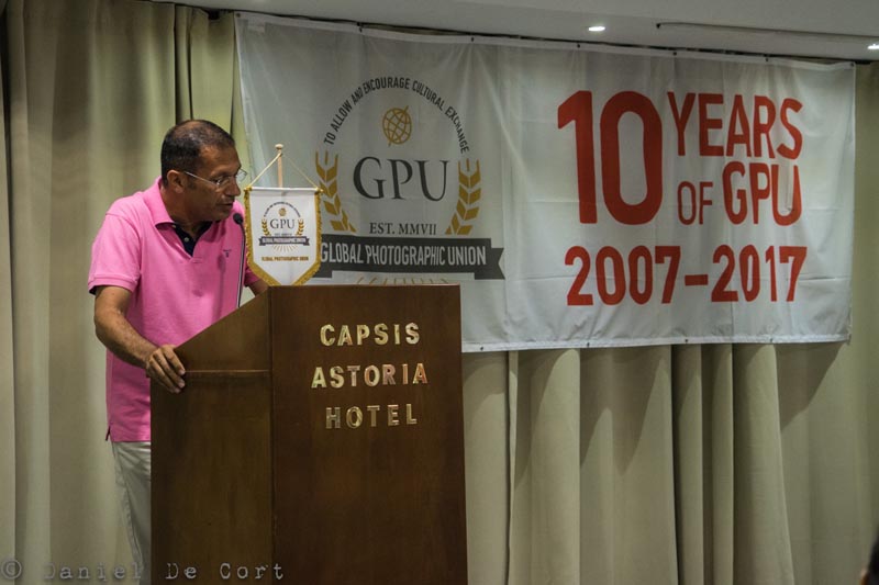 At the opening cerermony.President Manolis Metzakis. Photo by Daniel De Cort
